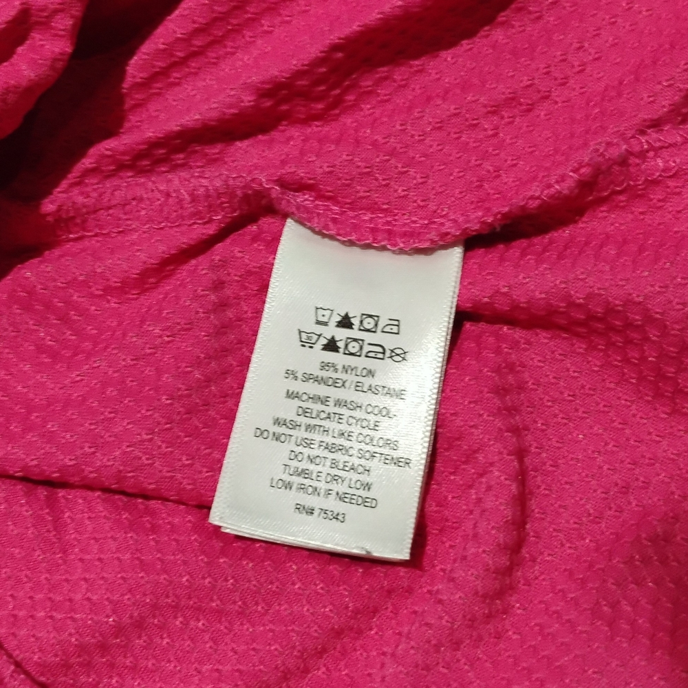 Tommy Bahama Pink Long Sleeve Golf Top - Picture 4 of 4